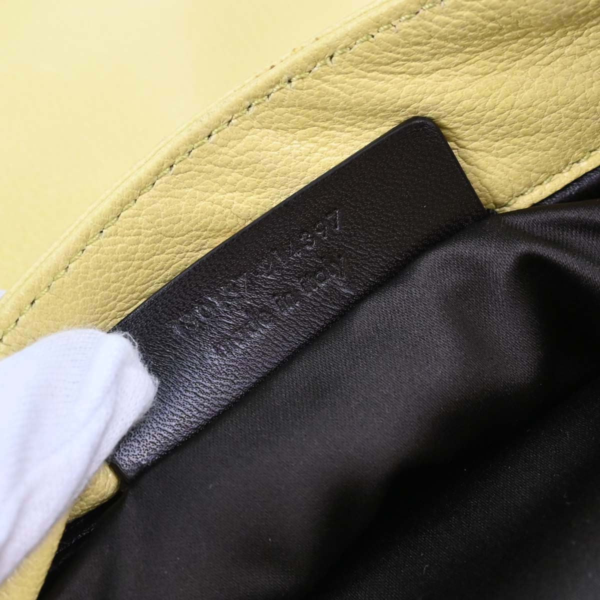 Yves Saint Laurent Yellow Leather Mala Mala Handbag