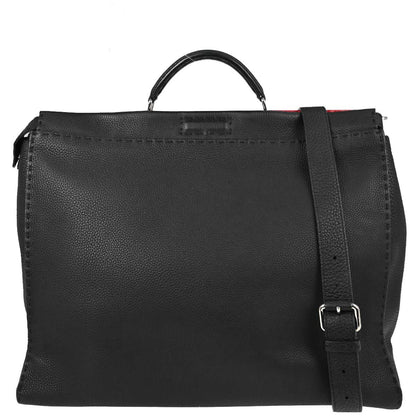Fendi Black Selleria Peekaboo Fit 2way Shoulder Handbag