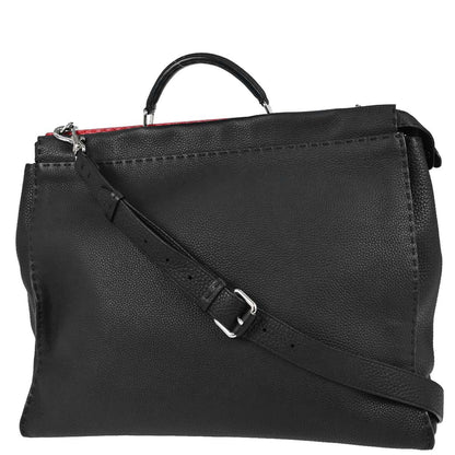 Fendi Black Selleria Peekaboo Fit 2way Shoulder Handbag