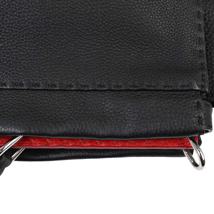 Fendi Black Selleria Peekaboo Fit 2way Shoulder Handbag