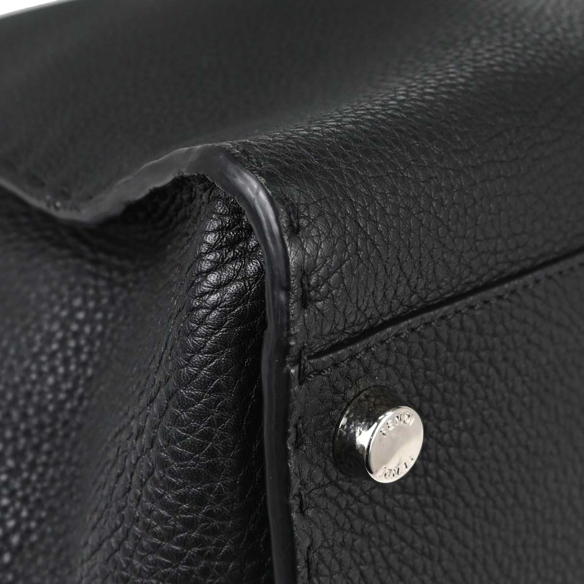 Fendi Black Selleria Peekaboo Fit 2way Shoulder Handbag