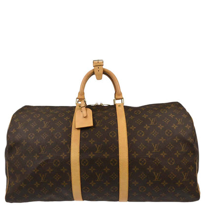 Louis Vuitton 2000 Monogram Keepall 55 Travel Handbag M41424