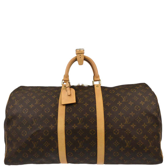 Louis Vuitton 2000 Monogram Keepall 55 Travel Handbag M41424