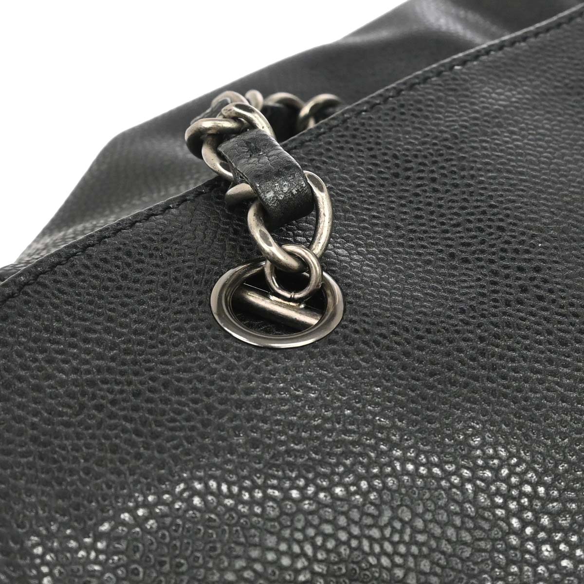 Chanel Black Caviar Tote Handbag