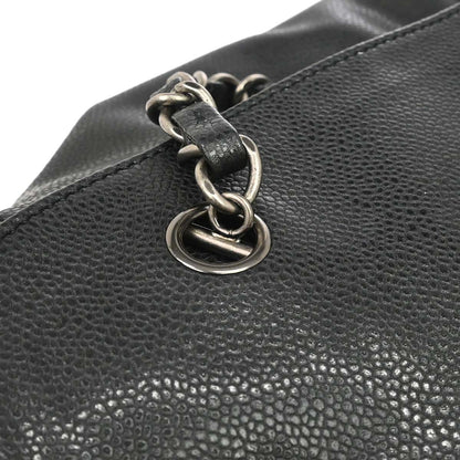 Chanel Black Caviar Tote Handbag