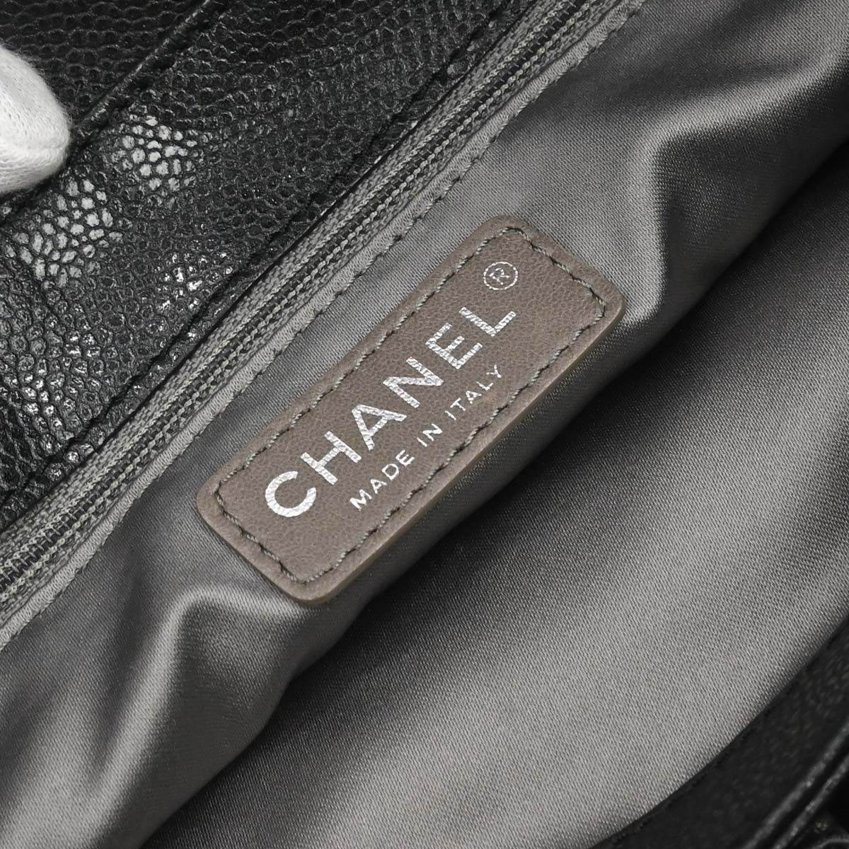 Chanel Black Caviar Tote Handbag