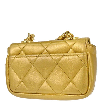 Chanel Gold Lambskin Waist Bum Bag #80/32