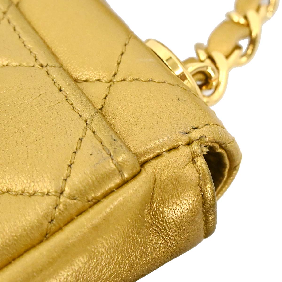 Chanel Gold Lambskin Waist Bum Bag #80/32