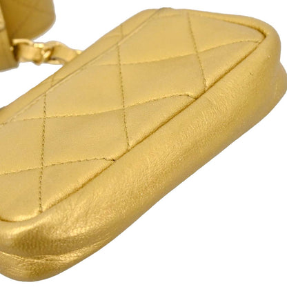 Chanel Gold Lambskin Waist Bum Bag #80/32