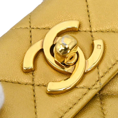 Chanel Gold Lambskin Waist Bum Bag #80/32