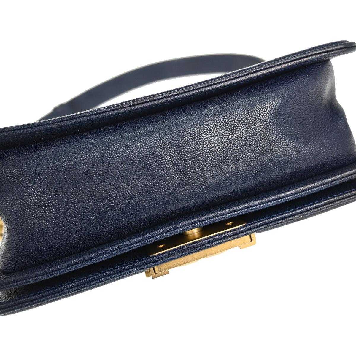 Boy Chanel 2018-2019 Navy Caviar Skin Small Chain Shoulder Bag