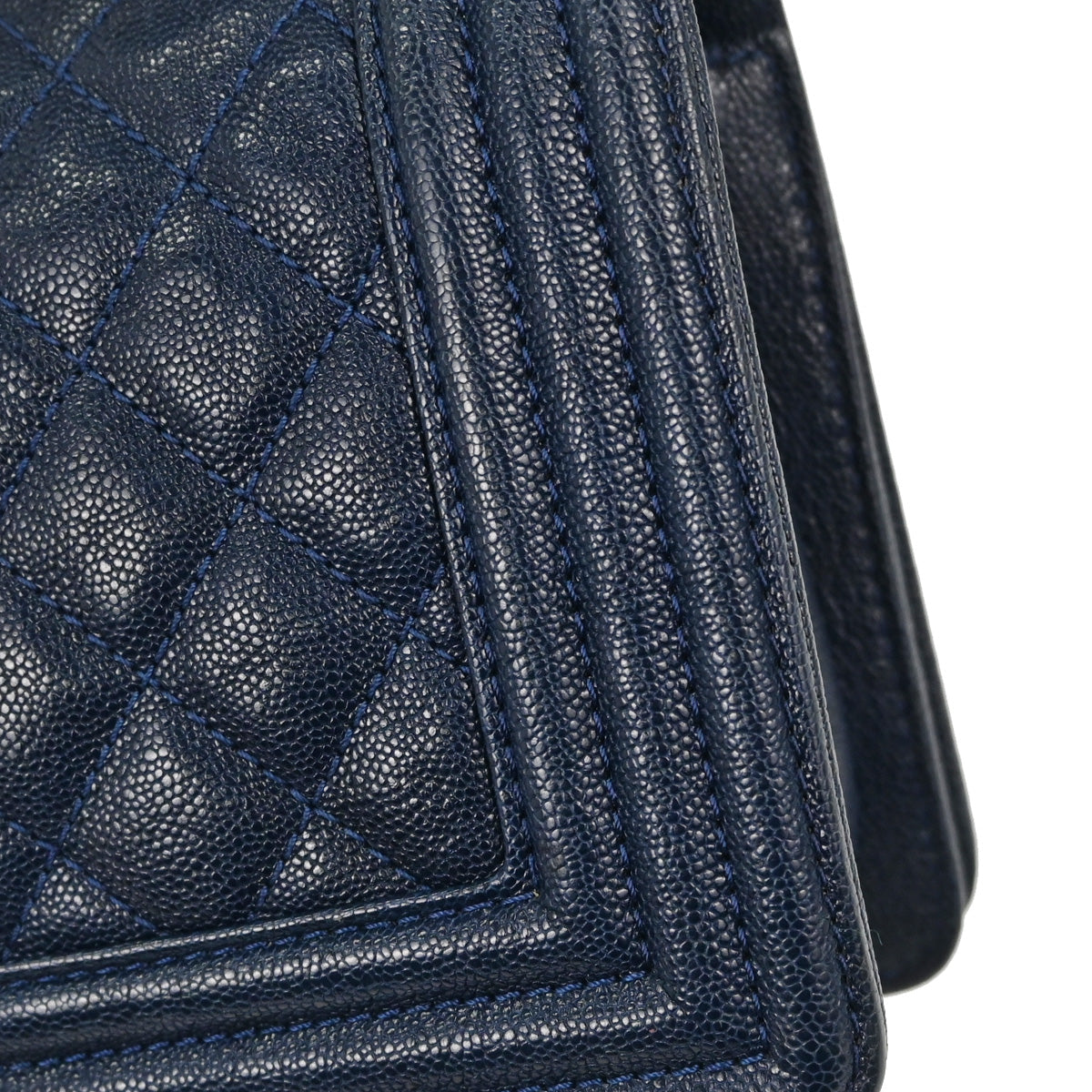Boy Chanel 2018-2019 Navy Caviar Skin Small Chain Shoulder Bag