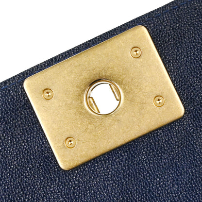 Boy Chanel 2018-2019 Navy Caviar Skin Small Chain Shoulder Bag
