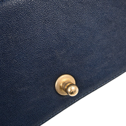 Boy Chanel 2018-2019 Navy Caviar Skin Small Chain Shoulder Bag
