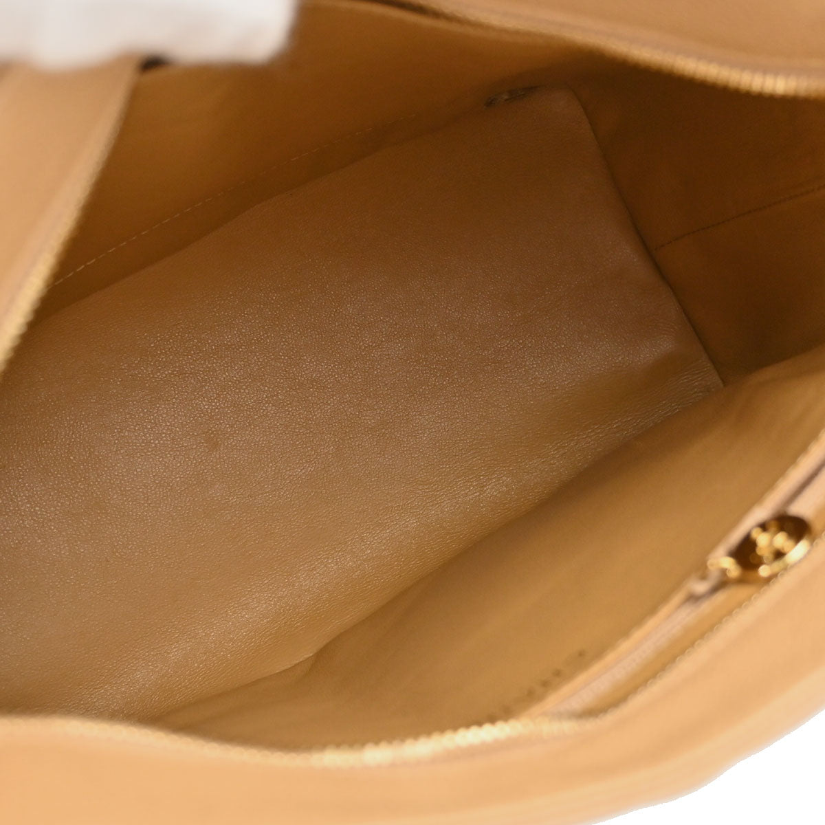 Chanel Beige Caviar Skin Medallion Tote Handbag