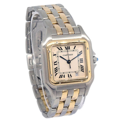 Cartier Panthere MM 2-Row Ref.183949 Quartz Watch 18KYG SS
