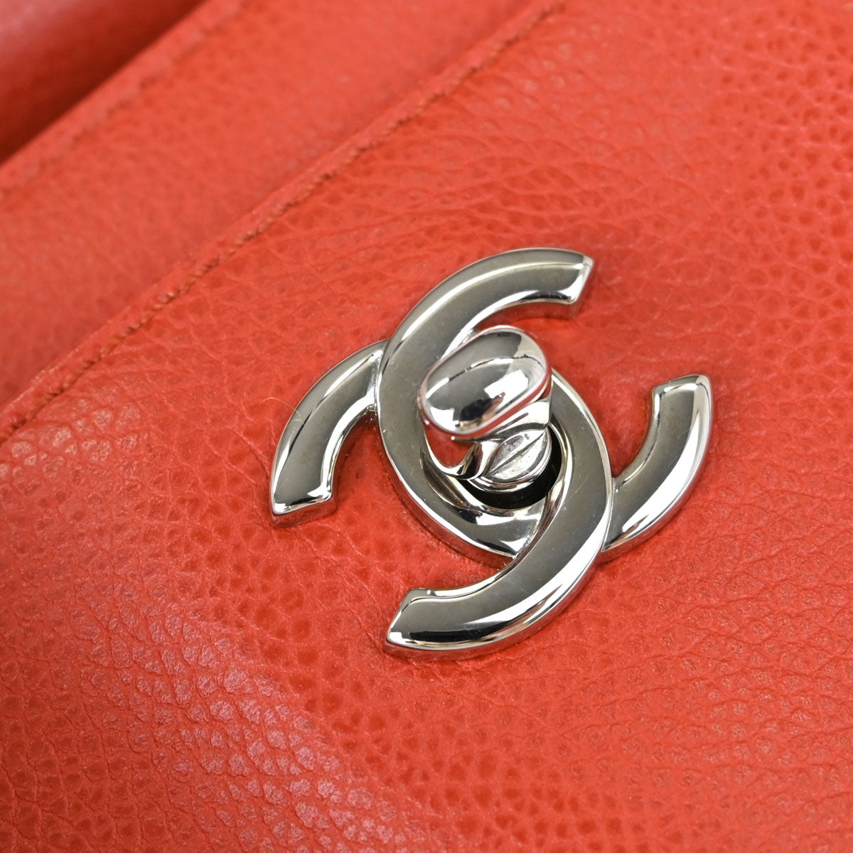 Chanel 2012-2013 Red Calfskin Executive Cerf Tote Bag