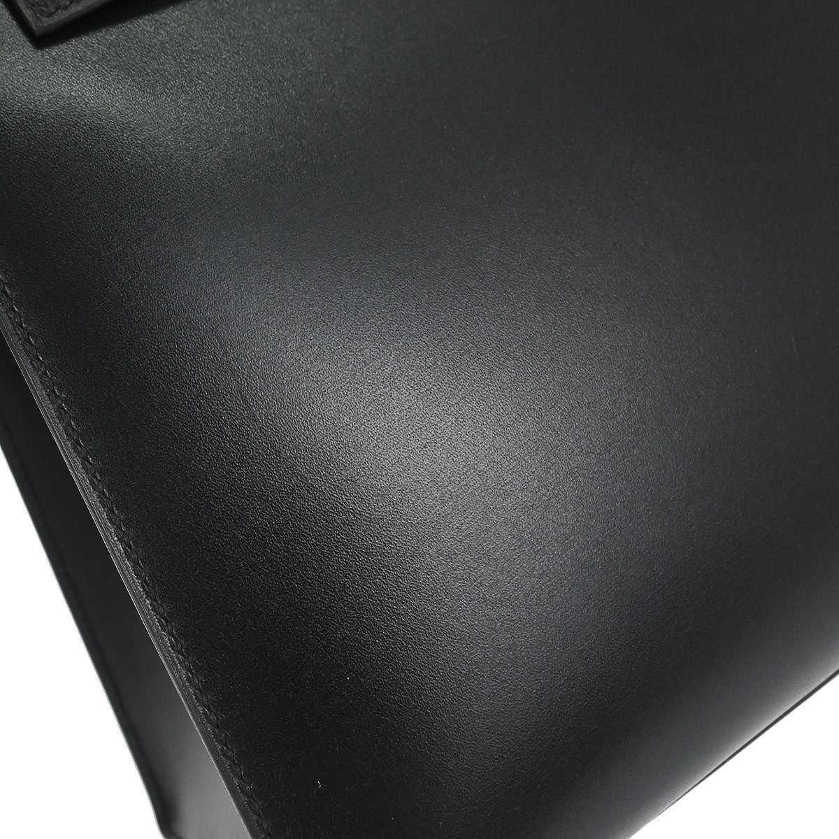 Hermes Black Box Calf Kelly 32 Sellier 2way Shoulder Handbag