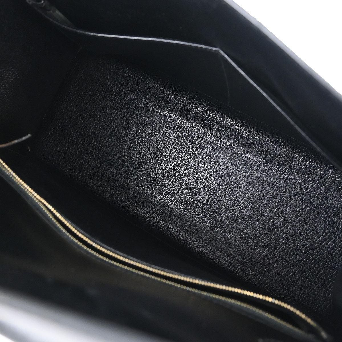 Hermes Black Box Calf Kelly 32 Sellier 2way Shoulder Handbag