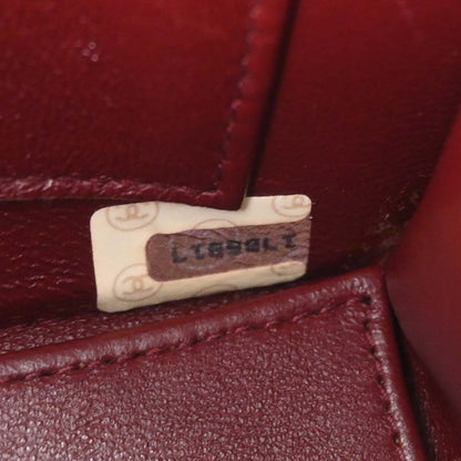 Chanel 1989-1991 Black Lambskin Straight Flap Shoulder Bag