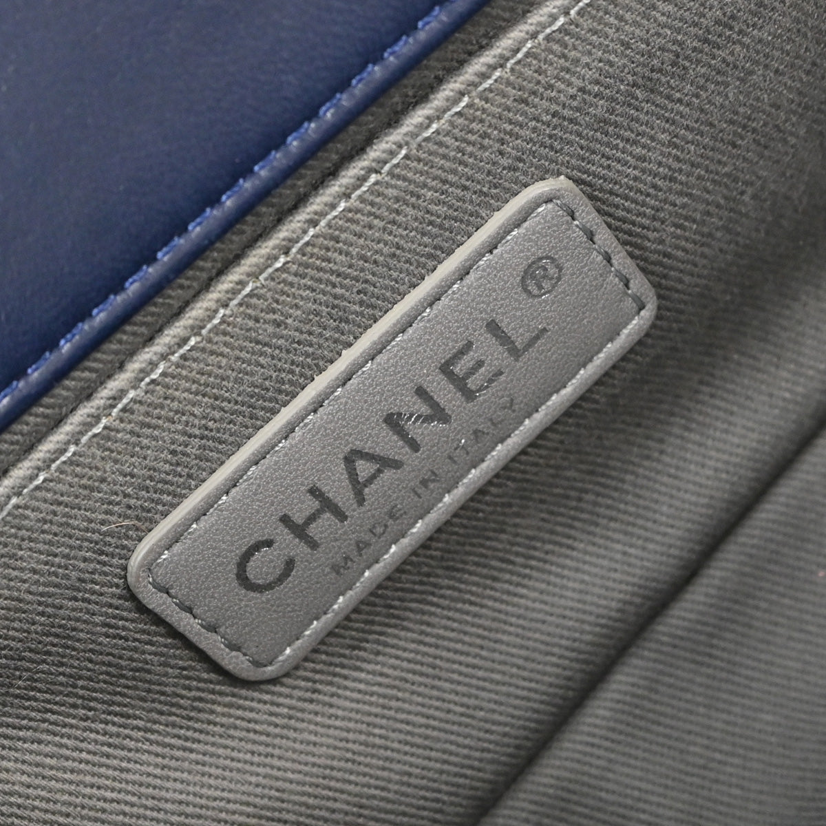 Boy Chanel 2012-2013 Navy Velvet Small Chain Shoulder Bag