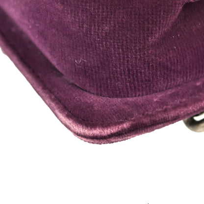 Boy Chanel 2013-2014 Purple Velvet Small Chain Shoulder Bag