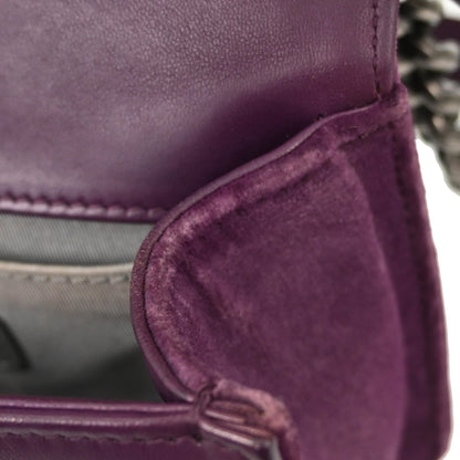 Boy Chanel 2013-2014 Purple Velvet Small Chain Shoulder Bag