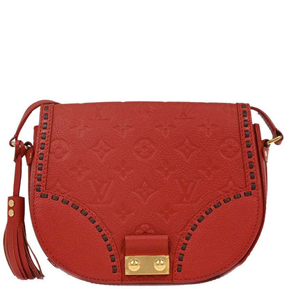 Louis Vuitton 2017 Red Monogram Empreinte Juno Shoulder Bag M43144