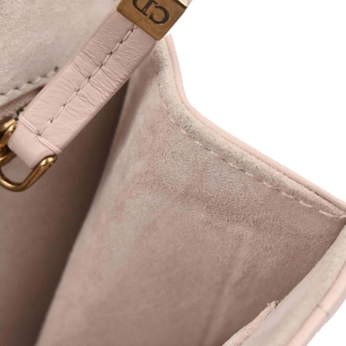 Christian Dior Light Pink Cannage Shoulder Bag