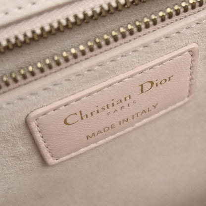 Christian Dior Light Pink Cannage Shoulder Bag