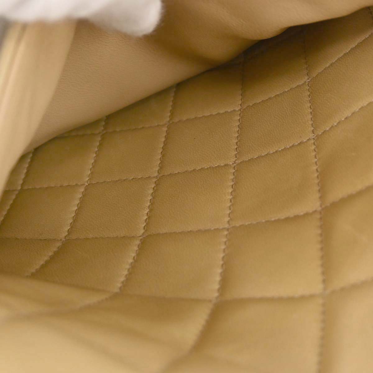 Chanel 1996-1997 Beige Lambskin Shoulder Bag