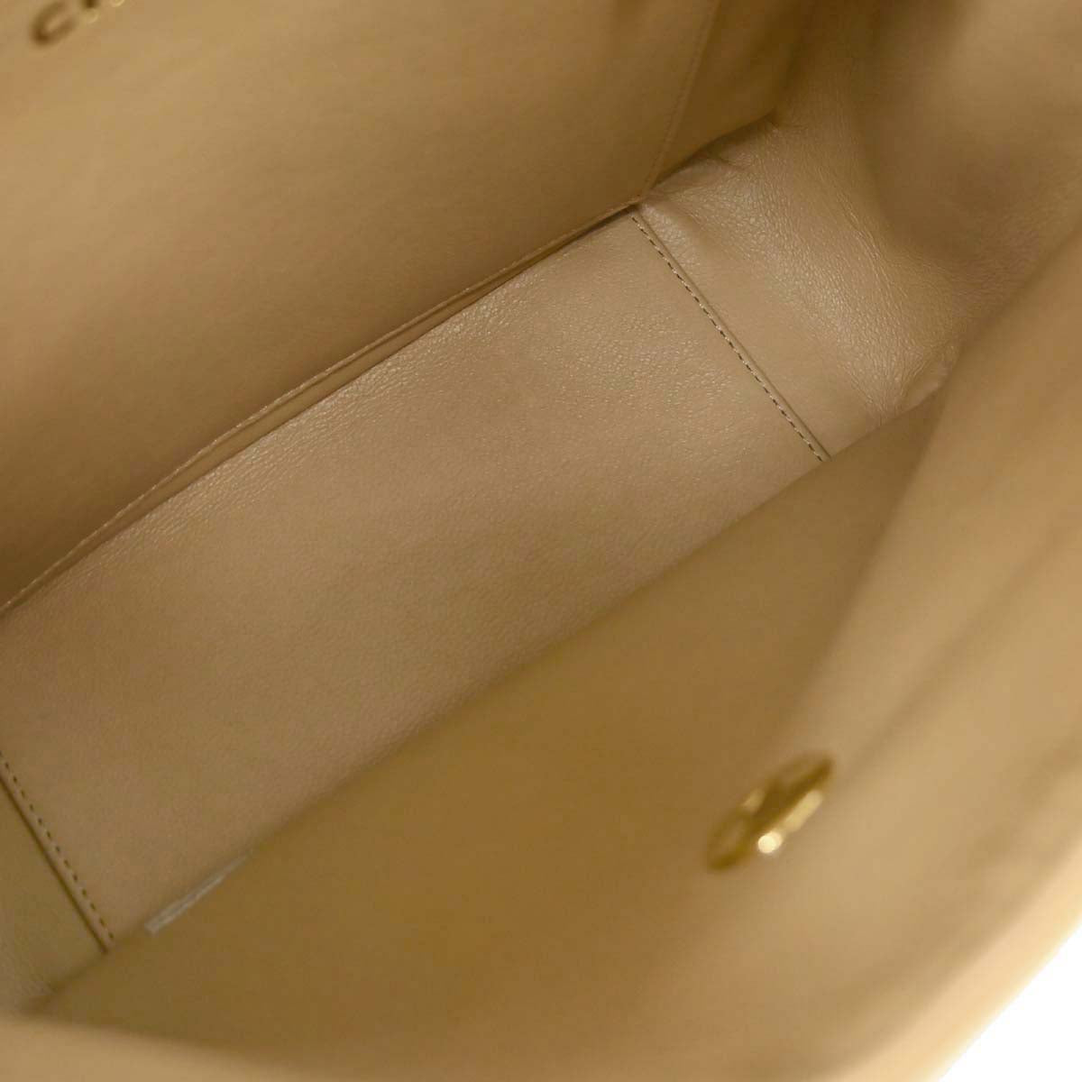 Chanel 1996-1997 Beige Lambskin Shoulder Bag