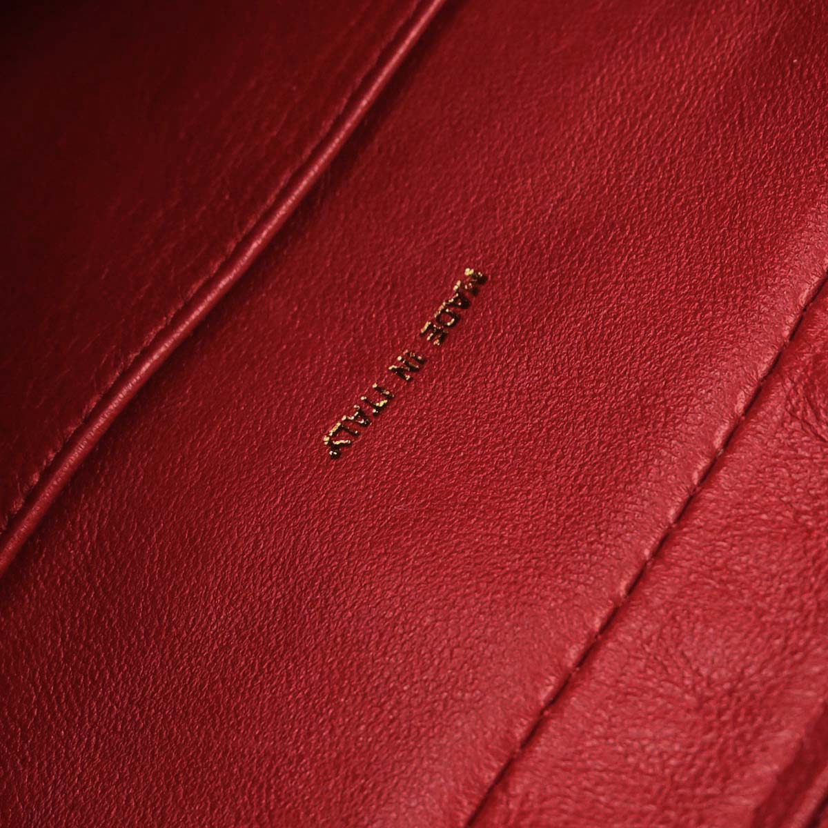 Chanel Red Lambskin Shoulder Bag