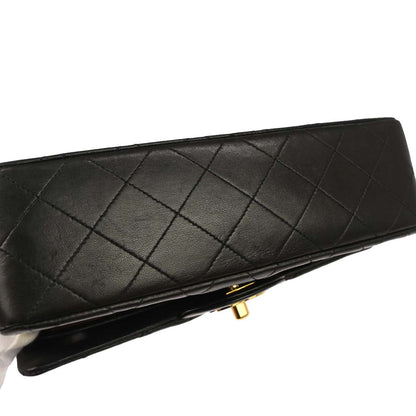 Chanel Black Lambskin Small Classic Double Flap Shoulder Bag
