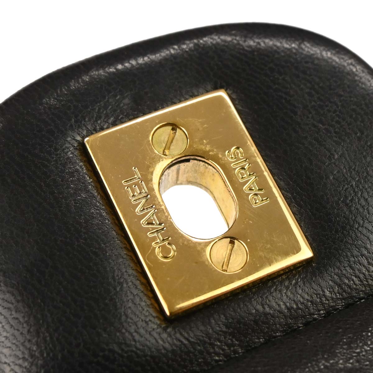 Chanel Black Lambskin Small Classic Double Flap Shoulder Bag