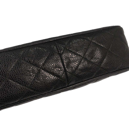 Chanel 1994-1996 Black Caviar Skin Camera Bag Small