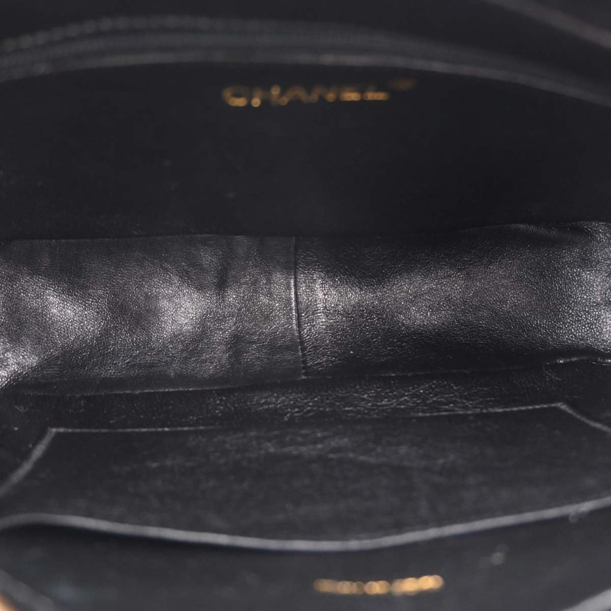 Chanel 1994-1996 Black Caviar Skin Camera Bag Small