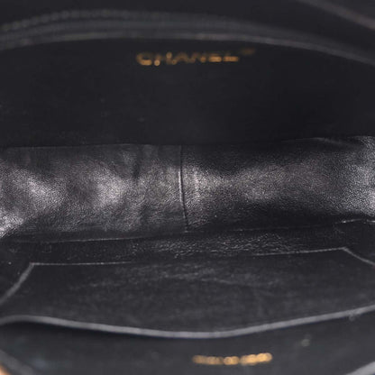 Chanel 1994-1996 Black Caviar Skin Camera Bag Small