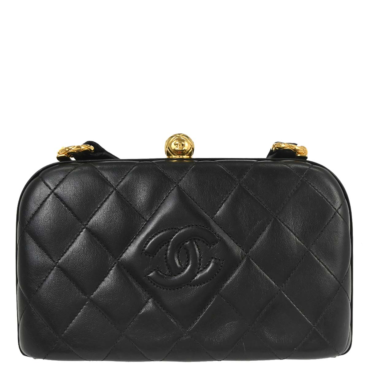 Chanel Black Lambskin Shoulder Bag