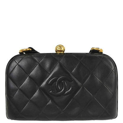 Chanel Black Lambskin Shoulder Bag