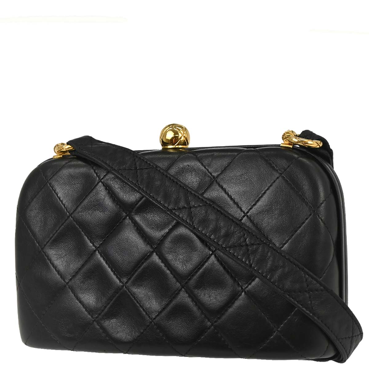 Chanel Black Lambskin Shoulder Bag
