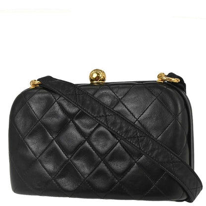 Chanel Black Lambskin Shoulder Bag