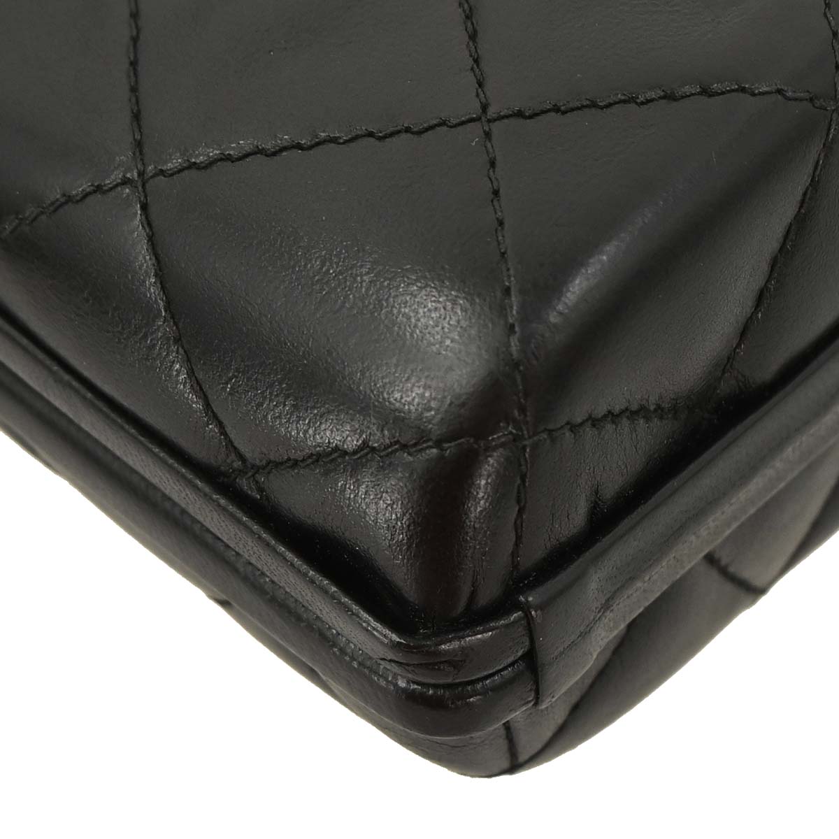 Chanel Black Lambskin Shoulder Bag