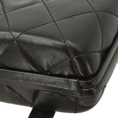 Chanel Black Lambskin Shoulder Bag