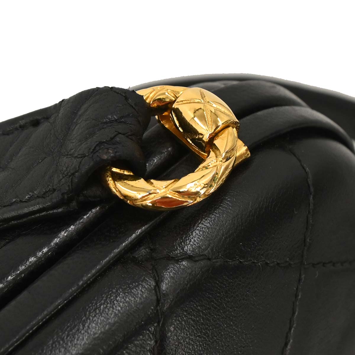 Chanel Black Lambskin Shoulder Bag