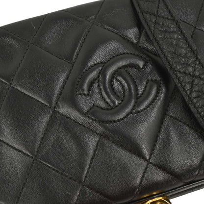 Chanel Black Lambskin Shoulder Bag