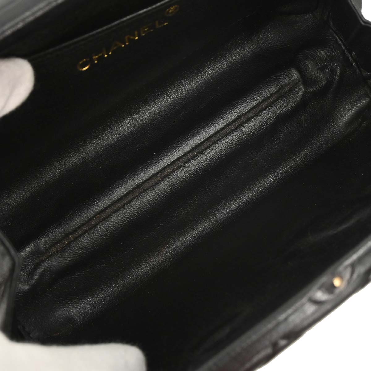 Chanel Black Lambskin Shoulder Bag