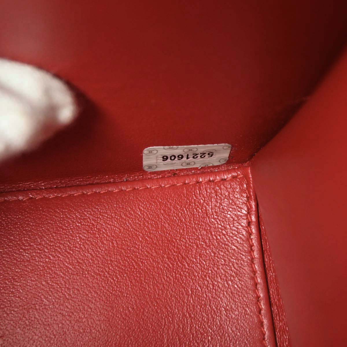 Chanel 1997-1999 Red Caviar Skin Handbag