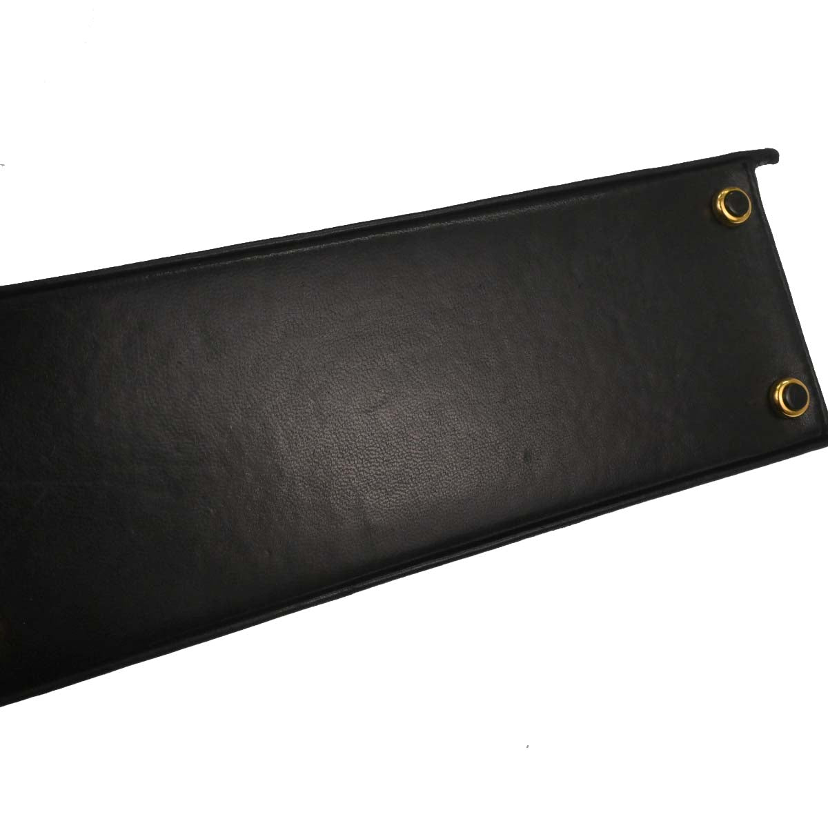 Chanel 1989-1991 Black Lambskin Straight Flap Shoulder Bag