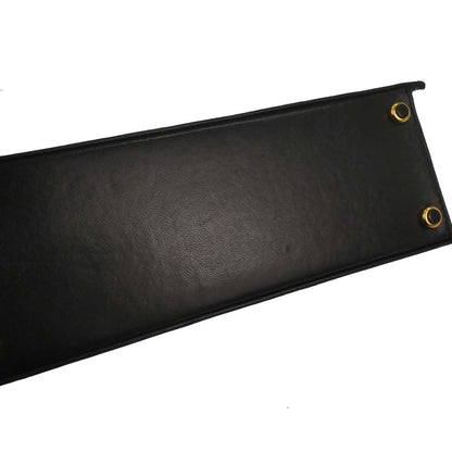 Chanel 1989-1991 Black Lambskin Straight Flap Shoulder Bag